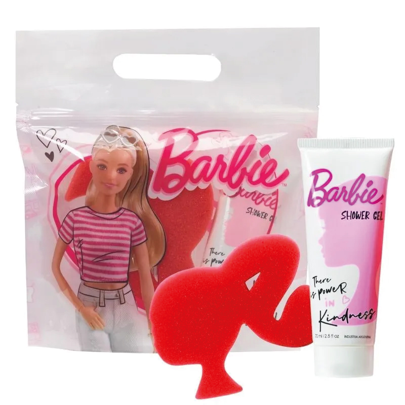 BARBIE SET SHOWER GEL Y ESPONJA